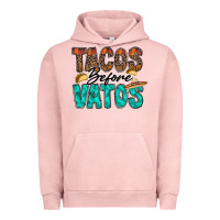 Pigment Salmon tacos before vatos Urban Hoodie - RacoonDesign
