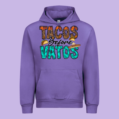 Tacos Before Vatos Urban Hoodie Designed By Racoondesign