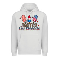 Dove Grey tasted like freedom Premium Hoodie - CowhideDigitalArt