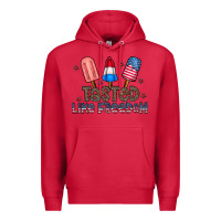Cardinal tasted like freedom Premium Hoodie - CowhideDigitalArt