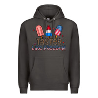 Smoke tasted like freedom Premium Hoodie - CowhideDigitalArt