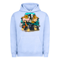 Pigment Grape Ice farm truck farm animals Urban Hoodie - FaDigitalArtStudio