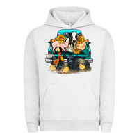 Pigment Lunar Rock farm truck farm animals Urban Hoodie - FaDigitalArtStudio