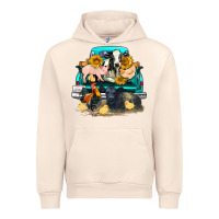 Sandshell farm truck farm animals Urban Hoodie - FaDigitalArtStudio