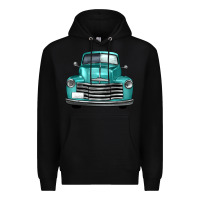 Black western truck front view Premium Hoodie - FaDigitalArtStudio