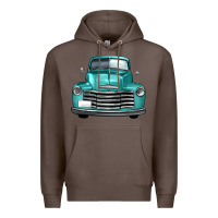 Coffee western truck front view Premium Hoodie - FaDigitalArtStudio