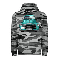 Slate Camo western truck front view Premium Hoodie - FaDigitalArtStudio