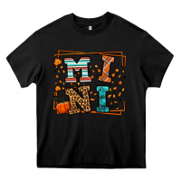 Black Fall Autumn Leopard Mini Heavy Core Tee - LillyAllenDesigns