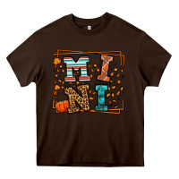 Chocolate Brown Fall Autumn Leopard Mini Heavy Core Tee - LillyAllenDesigns