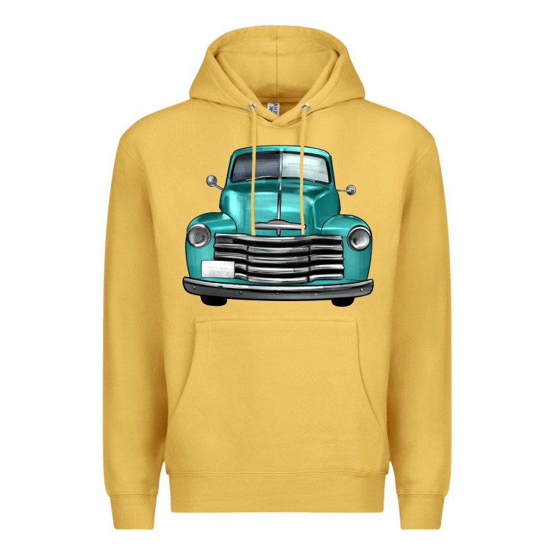 Western Truck Front View Premium Hoodie by FaDigitalArtStudio | Teevron