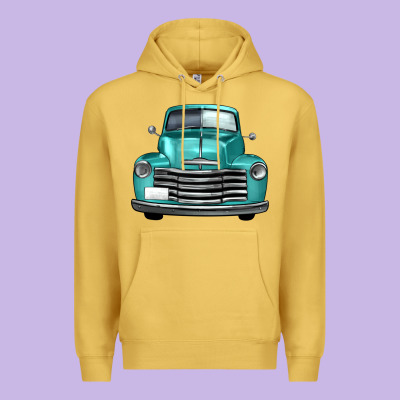 Western Truck Front View Premium Hoodie Designed By Fadigitalartstudio