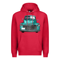 Cardinal western truck front view Premium Hoodie - FaDigitalArtStudio