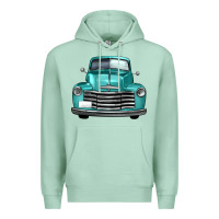 Seafoam western truck front view Premium Hoodie - FaDigitalArtStudio
