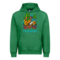 Emerald keep on trucking with western truck Urban Hoodie - HRA Design Shop