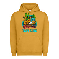 Pigment Peanut Butter keep on trucking with western truck Urban Hoodie - HRA Design Shop