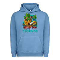Pigment Pebble Blue keep on trucking with western truck Urban Hoodie - HRA Design Shop