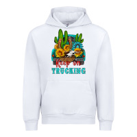 White keep on trucking with western truck Urban Hoodie - HRA Design Shop