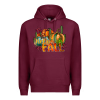 Burgundy hallo fall Premium Hoodie - RacoonDesign