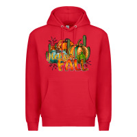 Red hallo fall Premium Hoodie - RacoonDesign