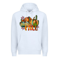 White hallo fall Premium Hoodie - RacoonDesign