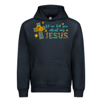 Navy let me tell you about my jesus Urban Hoodie - HRA Design Shop