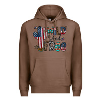 Chestnut wild and free Premium Hoodie - CowhideDigitalArt