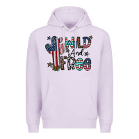 Lilac wild and free Premium Hoodie - CowhideDigitalArt