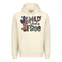 Sandshell wild and free Premium Hoodie - CowhideDigitalArt