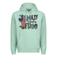 Seafoam wild and free Premium Hoodie - CowhideDigitalArt