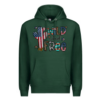 Sports Green wild and free Premium Hoodie - CowhideDigitalArt