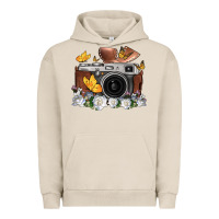 Pigment French Oak floral butterfly film roll vintage camera Urban Hoodie - FaDigitalArtStudio
