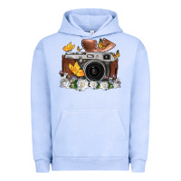 Pigment Grape Ice floral butterfly film roll vintage camera Urban Hoodie - FaDigitalArtStudio
