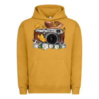 Pigment Peanut Butter floral butterfly film roll vintage camera Urban Hoodie - FaDigitalArtStudio