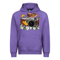Tulip floral butterfly film roll vintage camera Urban Hoodie - FaDigitalArtStudio