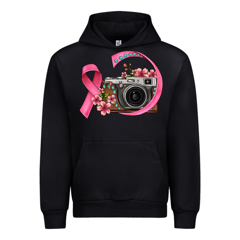 Floral Cancer Ribbon Vintage Camera Urban Hoodie by FaDigitalArtStudio | Teevron