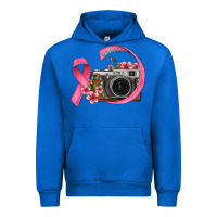 Cobalt floral cancer ribbon vintage camera Urban Hoodie - FaDigitalArtStudio