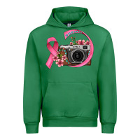 Emerald floral cancer ribbon vintage camera Urban Hoodie - FaDigitalArtStudio