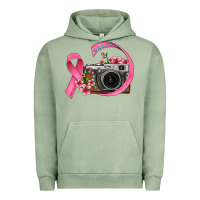 Pigment Oil Green floral cancer ribbon vintage camera Urban Hoodie - FaDigitalArtStudio