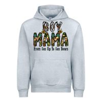 Heather Grey Boy Mama From Son Up To Son Down Urban Hoodie - CowhideDigitalArt
