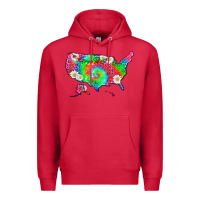 Cardinal lgbtq america map Premium Hoodie - HRA Design Shop