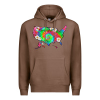 Chestnut lgbtq america map Premium Hoodie - HRA Design Shop