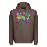 Coffee lgbtq america map Premium Hoodie - HRA Design Shop