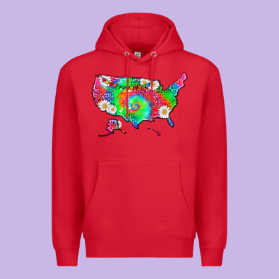 Lgbtq America Map Premium Hoodie Designed By Hra Design Shop