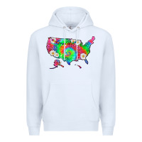 White lgbtq america map Premium Hoodie - HRA Design Shop