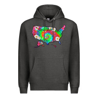 Charcoal Heather lgbtq america map Premium Hoodie - HRA Design Shop