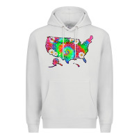 Dove Grey lgbtq america map Premium Hoodie - HRA Design Shop