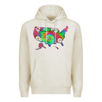 Oatmeal Heather lgbtq america map Premium Hoodie - HRA Design Shop