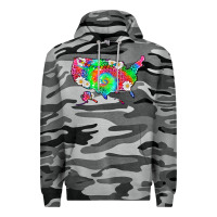Slate Camo lgbtq america map Premium Hoodie - HRA Design Shop