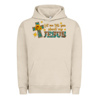 Pigment French Oak let me tell you about my jesus Urban Hoodie - HRA Design Shop