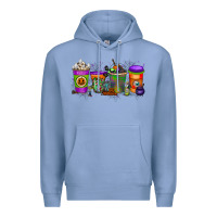 Colony Blue Halloween Coffee Drink Premium Hoodie - RacoonDesign